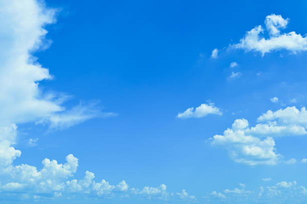 istock clear blue sky with white cloud, good weather in the morning have a nice day 2191908744