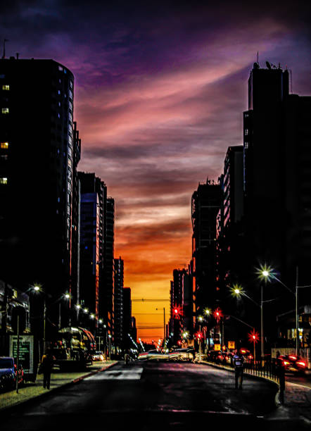 istock Sunset at Sete de Setembro in Curitiba Brazil 2191915006