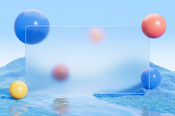 istock Surreal water and grass scene,3d rendering 2191915354