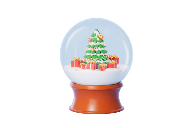 istock Cartoon style Christmas theme picture, 3d rendering 2191916416