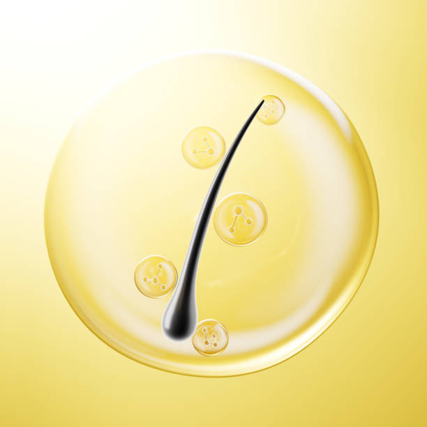 istock Human hair and essence cell liquid,3d rendering 2191916775