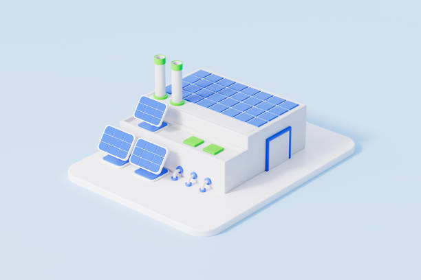 istock Industrial green new energy factory,3d rendering 2191916776