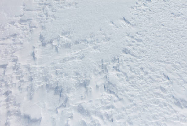istock A snow covered ground with a few footprints 2191917262
