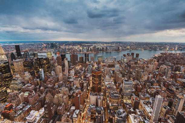 istock midtown Manhattan skyline at sunset hour 2191921718