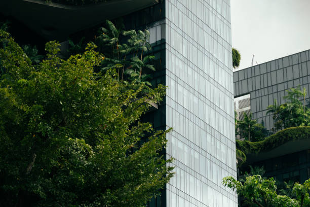 istock Sustainable skyscraper from Singapore city. 2191923256