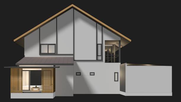 istock 3D illustration of residential project 2191926192