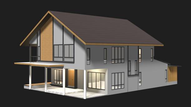 istock 3D illustration of residential project 2191926201