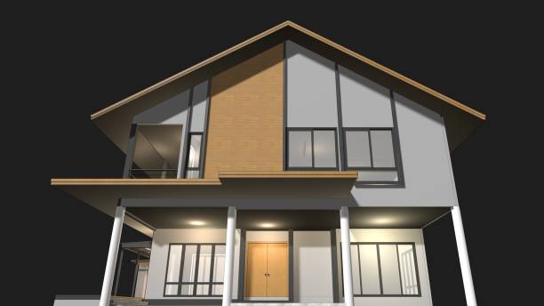 istock 3D illustration of residential project 2191926236