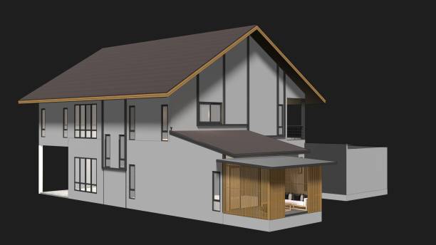 istock 3D illustration of residential project 2191926238