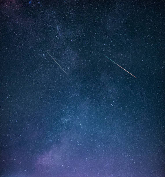 istock Milky Way twinkling stars on a dark night. 2191929383