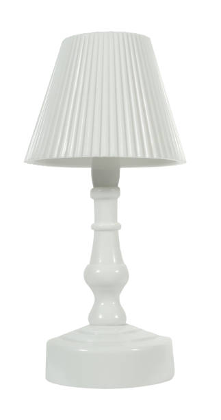 istock Classic lamp with simple lampshade vintage isolated on white background. Design concept idea photo 2191936078