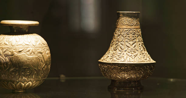 istock Indian Copperware. Kashmiri Copperware, More Popularly Known As Traam, Was Amazingly Enough Beautiful Part Of Household Tradition And Integral Part Of Bridal Trousseau. Ancient Copper Utensils 2191936699