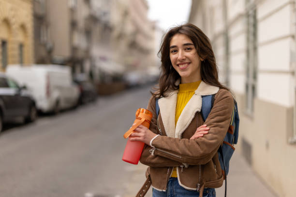 istock Young woman in the city 2191938436