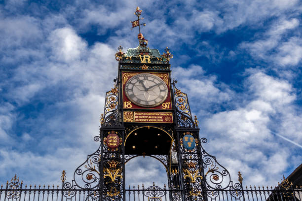 istock Famous clock tower on Eastgate, Chester, Cheshire, England, Britain 2191942574