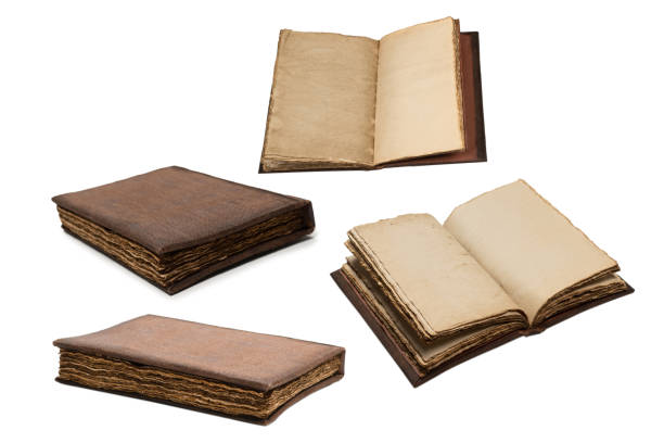 istock An old brown book isolated on white background. 2191943688