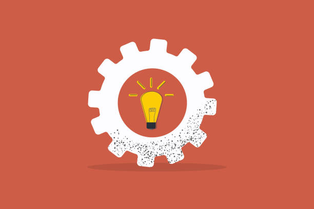 istock Lightbulb in gear. concept of Business idea, process, new idea, innovation, design, industry, and engineering 2191944002