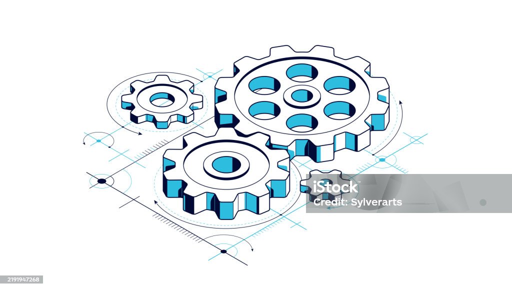 Engineering Invention Reno Invention Renovation And Development Concept Gears And Cogs With Cad ...