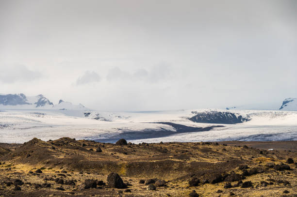 nature sceneries inside Jökulsárlón Glacier Lagoon, Iceland