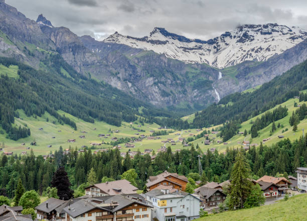 istock Adelboden town and valley from Daudenfells, Switzerland 2191960013