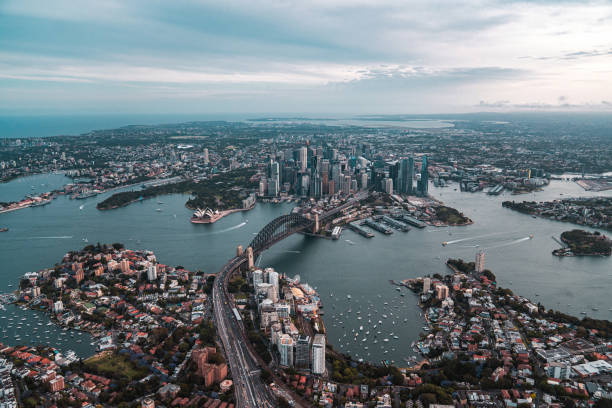 istock Sydney Harbour Bridge Connects Historic Waterfront Districts With Modern Central Business District 2191960491