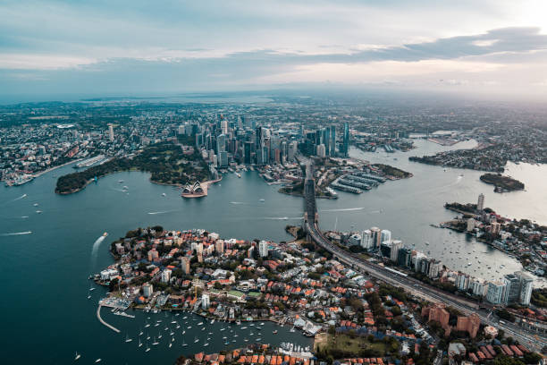 Sydney Harbor Waterfront Communities Blend With Modern City Skyline Views