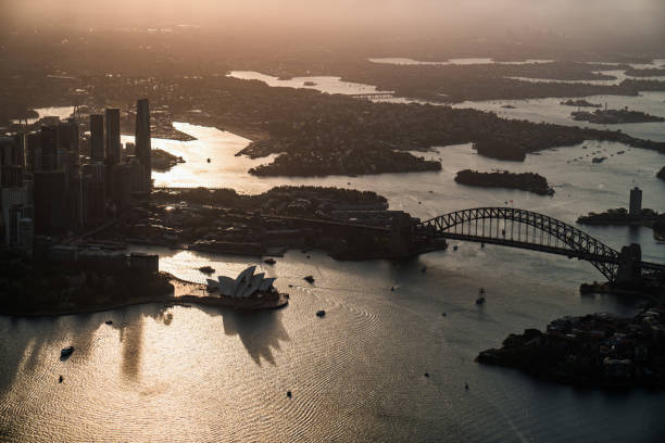 istock Sydney Harbor Iconic Landmarks Shine During Beautiful Evening Light View 2191960527