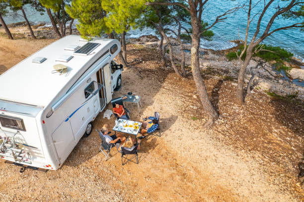 istock Scenic Coastal RV Camping Site Overlooking Clear Blue Mediterranean Waters 2191960725