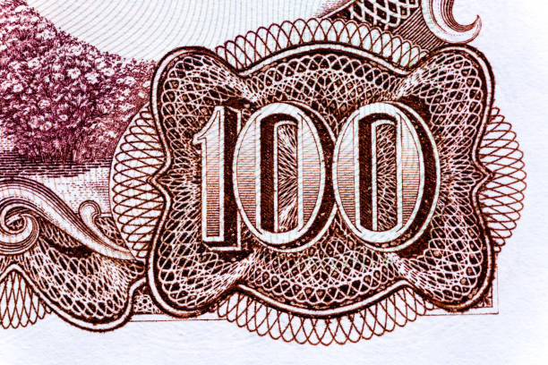 istock Vintage elements of old paper banknotes.Bonistics.Spain 100 Pesetas 1970.Fragment banknote for design purpose. 2191963607