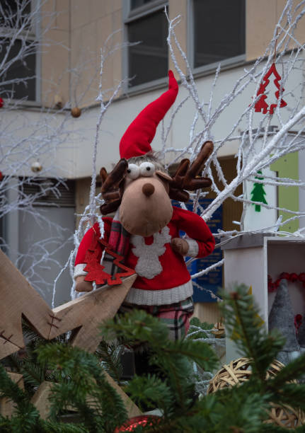 istock Whimsical Christmas Moose Decoration 2191973882