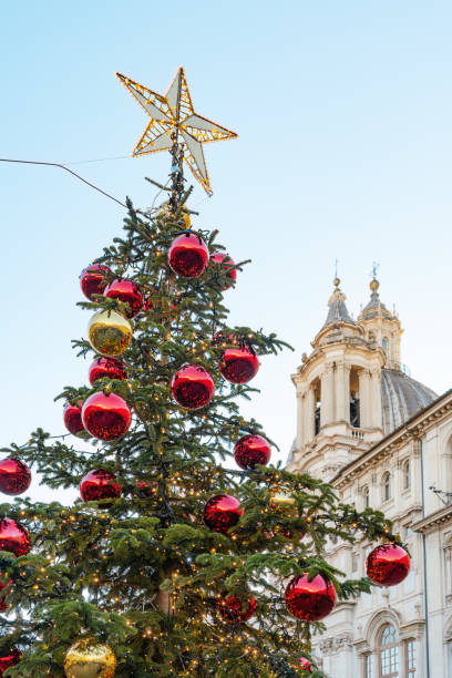 istock Christmas tree in Piazza Navona, Rome Italy 2191974076