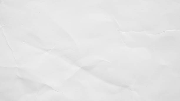 Abstract white crumpled and creased recycle paper texture background