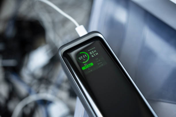 istock Charge Sharing with USB Cable from Power Bank. CU 2191978560