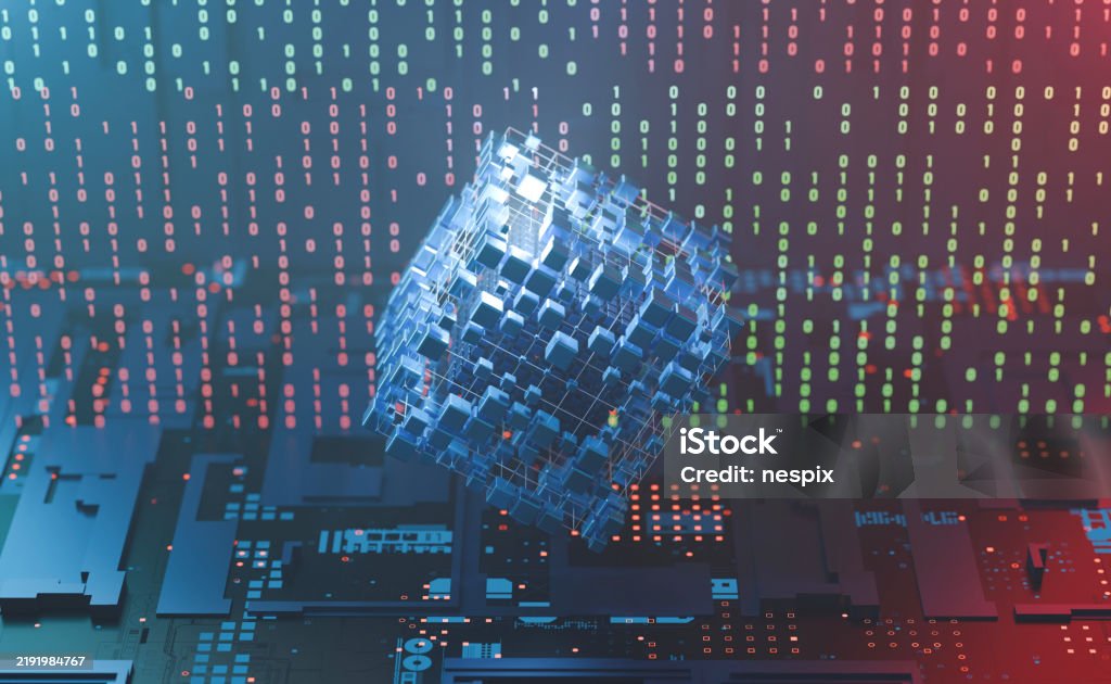 Abstract System Of Quantum Computing The Future Supercomputer ...