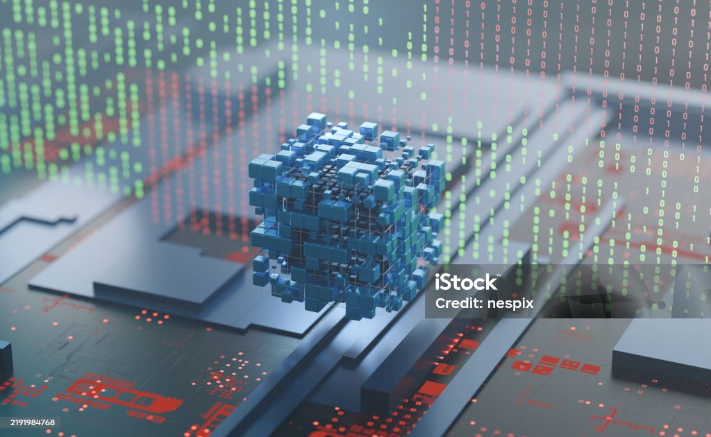 Abstract System Of Quantum Computing The Future Supercomputer ...