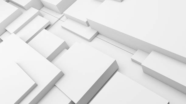 istock abstract geometric background shapes white square in relief, both high and low used to add different messages to visuals or backdrop images.,3d rendering 2191988368