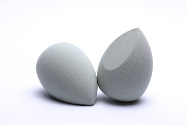 istock Eggs makeup sponges. Blenders for foundation on white background 2191996797