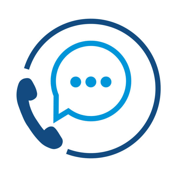 callcenter-symbol, kundendienstsymbol isoliert auf weißem hintergrund. vektor, cartoon-illustration. vektor. - am telefon stock-grafiken, -clipart, -cartoons und -symbole