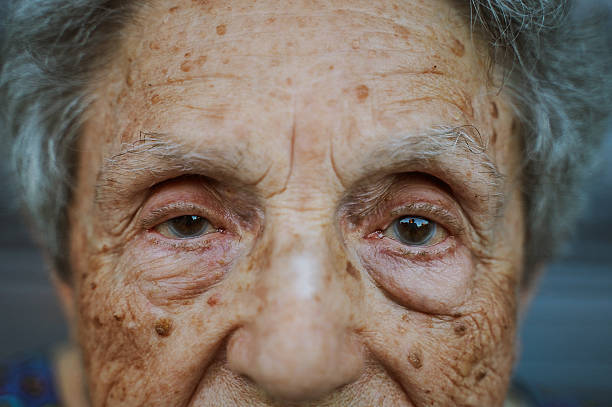 istock Sad eyes of a very old woman 2192003199