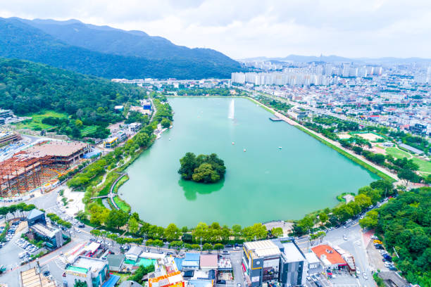 istock Summer at Susungmot in Daegu City 2192003873