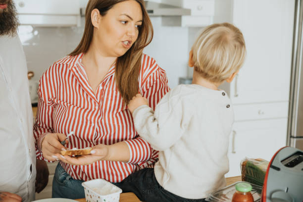 istock Young family in their morning routine 2192004417