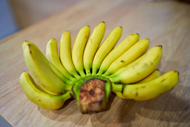 Bananas with vintage background of mexican yute