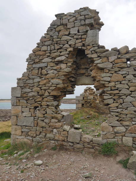 ruined house by the sea