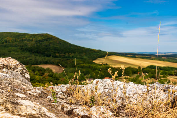 View from Castle of Csesznek in Hungary