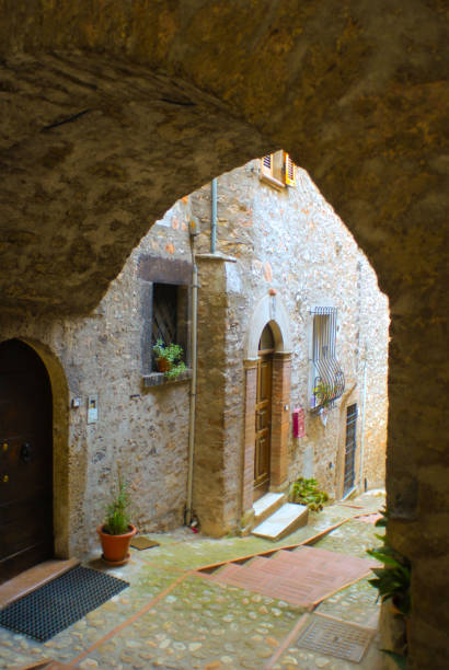 Italy, Umbria, Scheggino (09/02/2016) - The medieval historic center of Scheggino