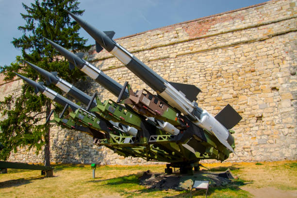 SAM-3, SA-3 GOA anti-aircraft missile in the Kalemegdan, the fortress of Belgrade in Serbia