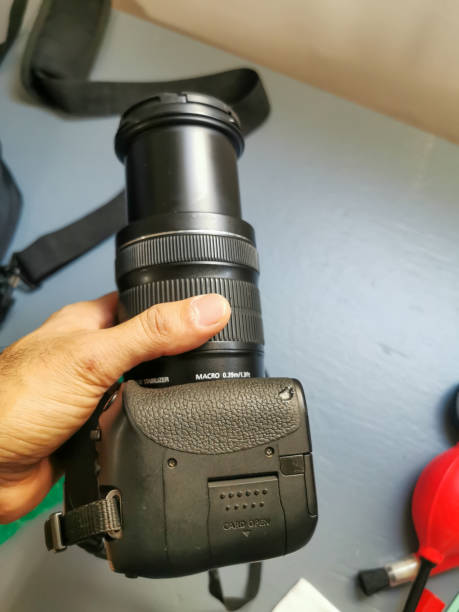 istock Close-Up of a Modern DSLR Camera 2192017974