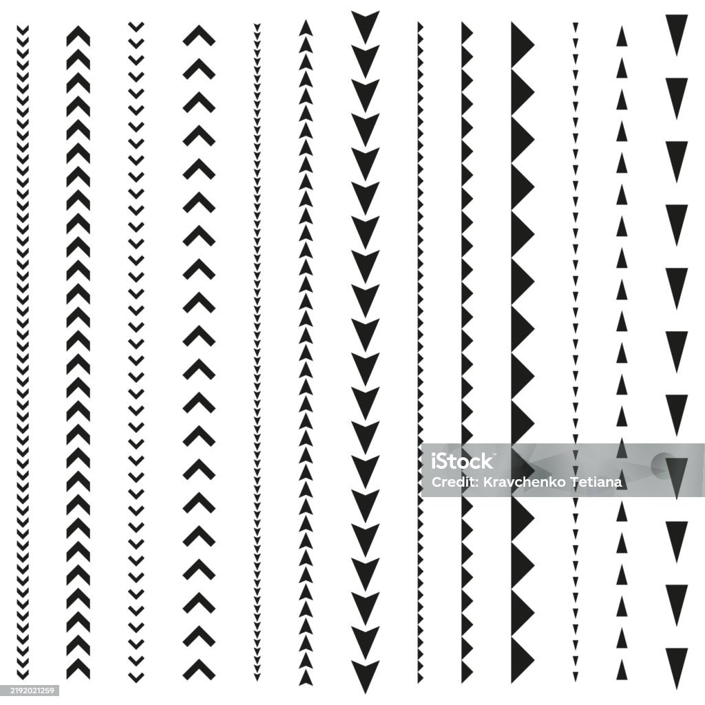 Triangular Pattern Arrows Arrow Pattern Design Repetitive Triangular Shapes Vector Geometric Art ...