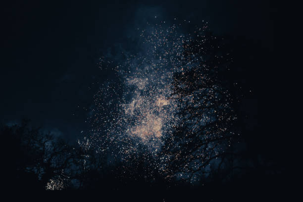 New year’s eve fireworks. 2024-2025.