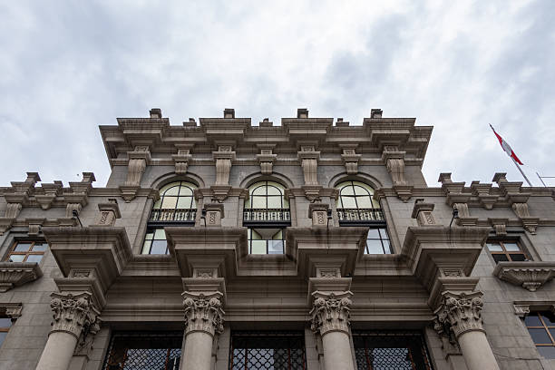 istock The facade of a building in a colonial style in Peru 2192028620