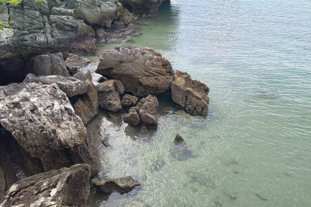 istock Close up Rocks along the coast 2192035585
